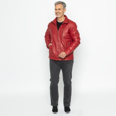 OTTO KERN Herren-Lederjacke rot
