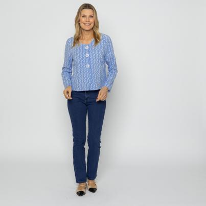 VANESSA STYLE Damen-Blazer hellblau