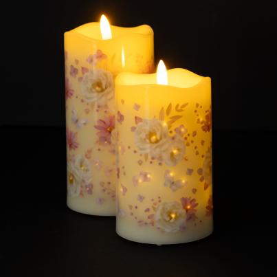 2er Set LED-Funkelkerzen