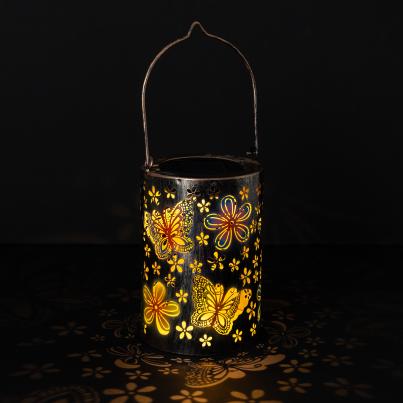 2 Solar-Laternen Schmetterling