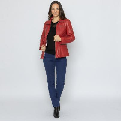 OTTO KERN Damen-Lederjacke rot