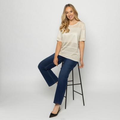 sophistical Women 7/8-Jeans Wide mittelblau