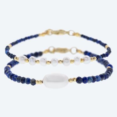SET: 2x Armband Lapislazuli, SWZPerlen