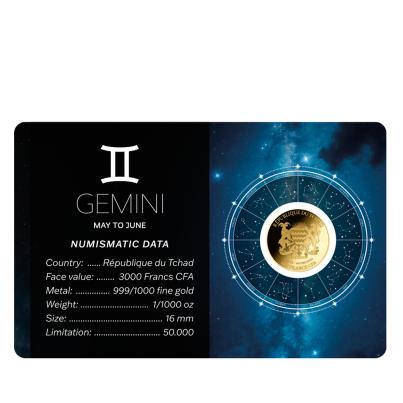 Coincard Sternzeichen "Zwillinge"