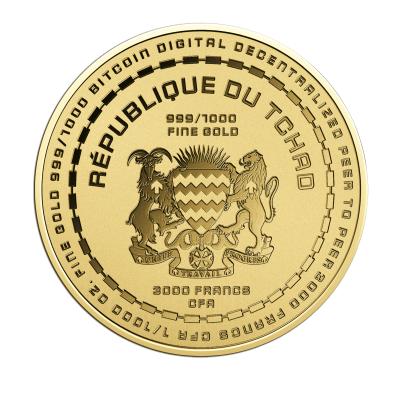 Goldmünze "Bitcoin" 1/200 oz. Feingold