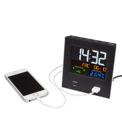 Wetter & Wecker mit Ladegerät