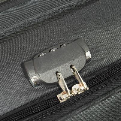 3-teiliges Nylon-Kofferset 'Maribor' schwarz