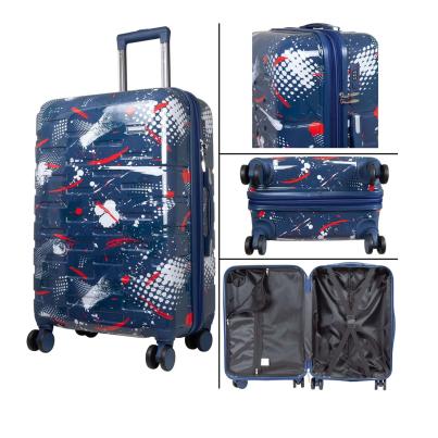 3-tlg. Poly-ABS-Kofferset 'Pescara' dunkelblau