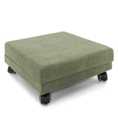 Hocker faltbar mit Untersatz Cord olivgrün