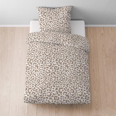 Seersucker Bettwäsche Leopard