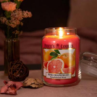 Price's Duftkerze Pink Grapefruit