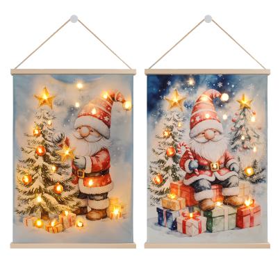 LED-Wandbild 2er Set Wichtel