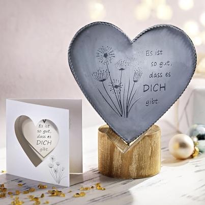 2er Set Deko-Geschenk Herz