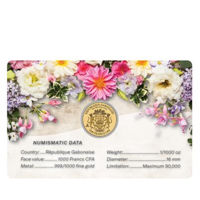 Coincard "Congratulations" 1/1000 oz Feingold