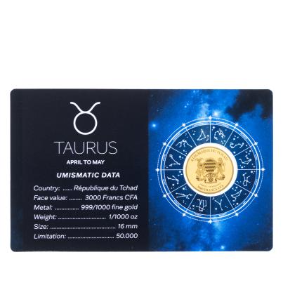 Coincard Sternzeichen "Stier"