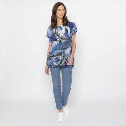 FASHION NEWS Damen-Shirt Delfin blau