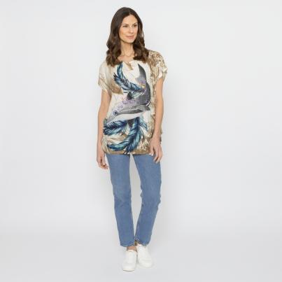 FASHION NEWS Damen-Shirt Delfin camel