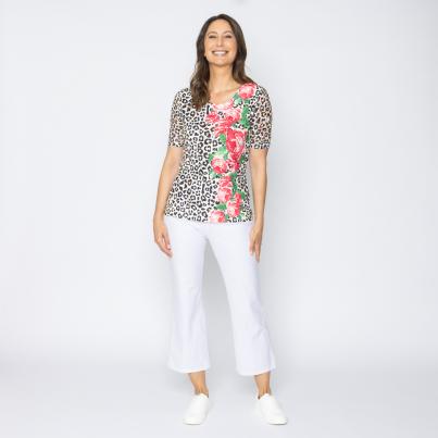 BRILLIANTSHIRTS Damen-Shirt Leo and Roses