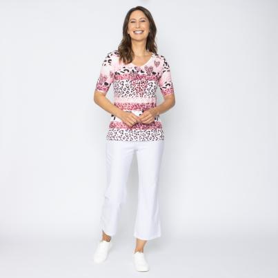 BRILLIANTSHIRTS Damen-Shirt Leoverlauf