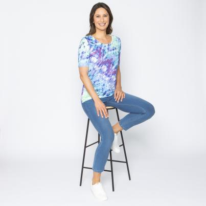 BRILLIANTSHIRTS Damen-Shirt Grafisch multicolor