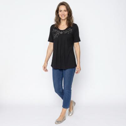 BRILLIANTSHIRTS Damen-Longshirt Strass