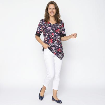 BRILLIANTSHIRTS Damen-Longshirt Mille Fleure