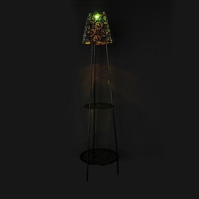 Outdoor-Solarlampe mit Tisch