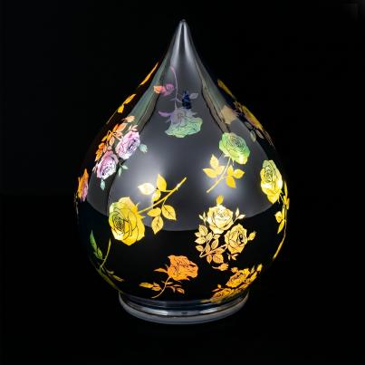 Rotierender LED-Glastropfen