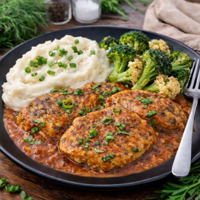 Edle Lendensteaks in Bergsoße