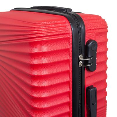 3-teiliges ABS-Kofferset 'Luxor' rot