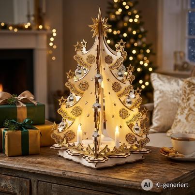 Deluxe 3D-Tannenbaum mit LED