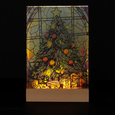 Glasaufsteller Weihnachtsbaum