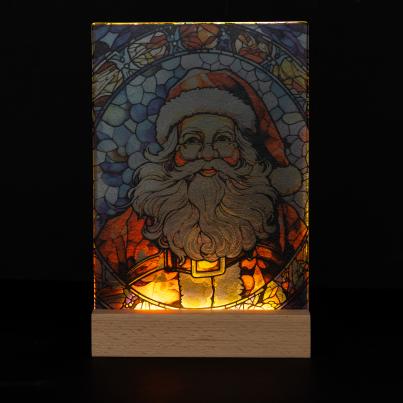 Glasaufsteller Weihnachtsmann