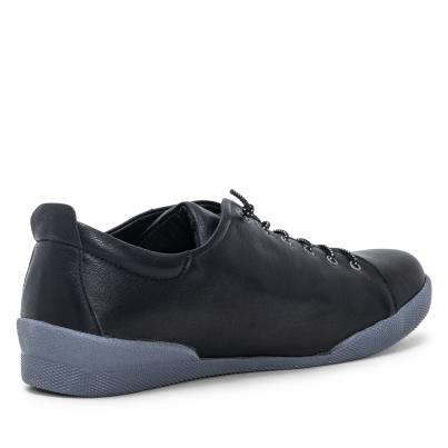 Andrea Conti Damen Lederslipper schwarz