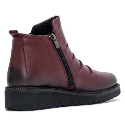 Andrea Conti Damen Lederstiefelette burgund