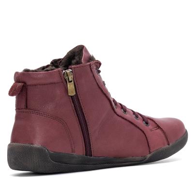 Andrea Conti Damen Lederstiefelette burgund