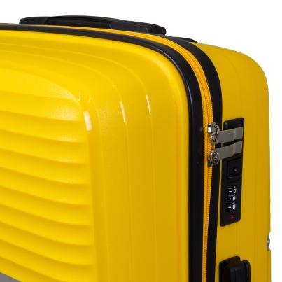 3-teiliges PP-Hartschalenkofferset 'Trento' gelb