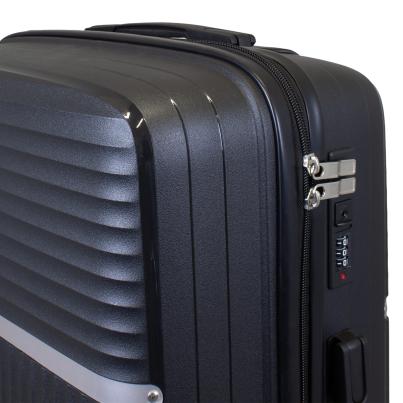 3-teiliges PP-Hartschalenkofferset 'Trento' black