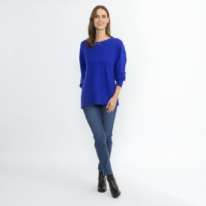 100% KASCHMIR Pullover royalblau