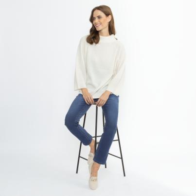 100% KASCHMIR Pullover offwhite