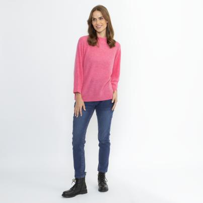 100% KASCHMIR Pullover rosa melange