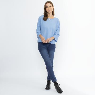 100% KASCHMIR Pullover hellblau