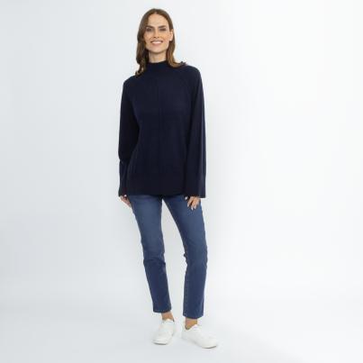 100% KASCHMIR Pullover navy