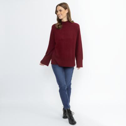 100% KASCHMIR Pullover bordeaux
