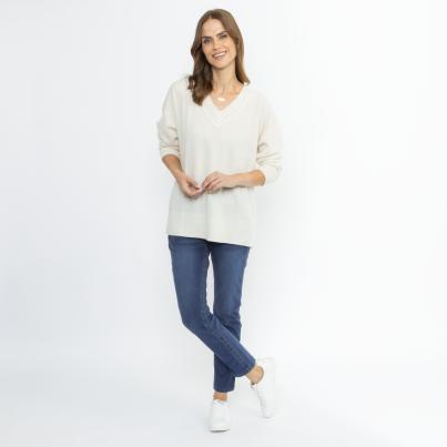 100% KASCHMIR Pullover offwhite