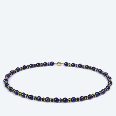 SET: Collier+Armband Lapislazuli behandelt
