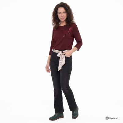 Zauberhose 'Miracle Shape' Slim Fit dunkelgrau