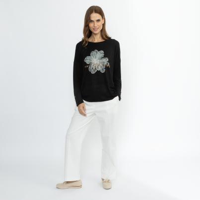 CHRISTIAN MATERNE Damen-Shirt schwarz