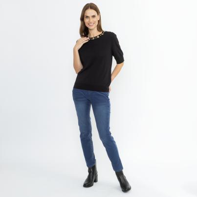 CHRISTIAN MATERNE Damen-Pullover schwarz