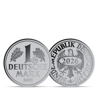 10er Set: Neuprägungen der DM-Münzen Silber